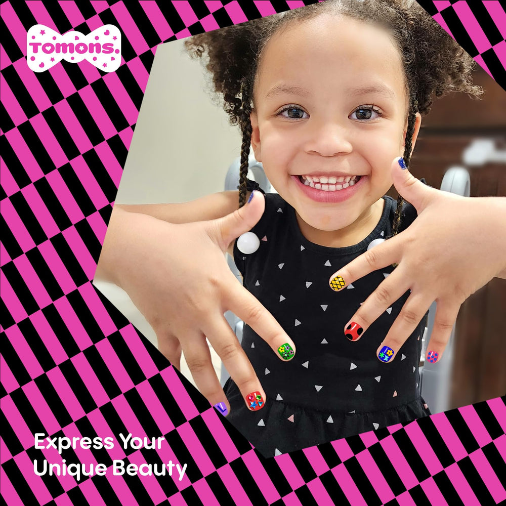 Tomons nail stickers provide quick decorating ideas for parties.