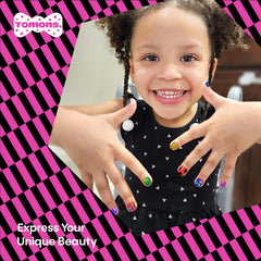 Tomons nail stickers provide quick decorating ideas for parties.