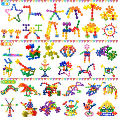 TOMYOU star-shaped pieces for multi-dimensional designs and problem solving during play