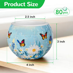 TONADEAT 3D Puzzles Flower Pots with drip-tray demonstrates self-watering design for plants