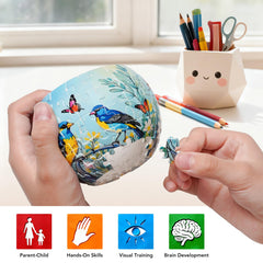 TONADEAT 3D Puzzles Flower Pots succulent-display highlights a usable planter for small plants
