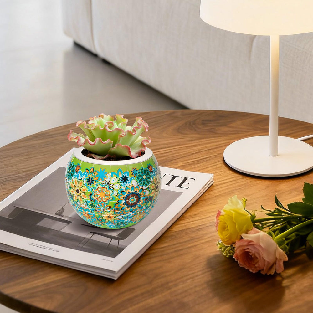 TONADEAT red-6 puzzle planter gift-ready for plant lovers and home decor