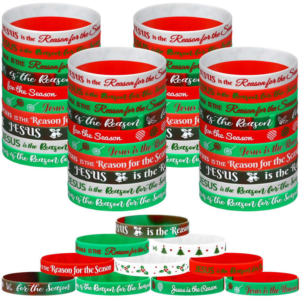 Tondiamo Christmas bracelets in red and green, ideal for bulk gifting at parties.