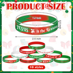 Tondiamo Jesus is the Reason wristbands design closeup promotes faith-inspired style.