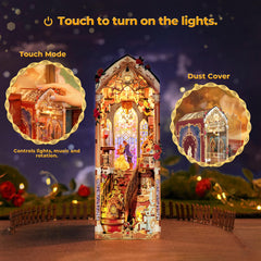Tonecheer Beast and Beauty Book Nook assembly guide supports beginners through 3–5 hours.