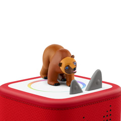 Tonies Brown Bear and Friends packaging showing English and Spanish stories.