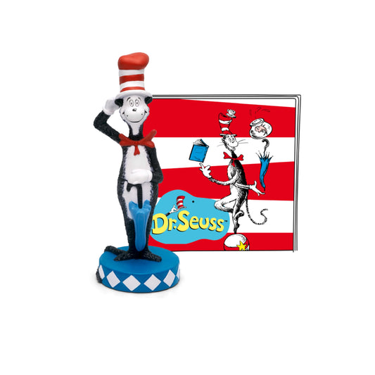 Tonies Cat in the Hat figurine for screen-free storytelling with engaging audio adventures.