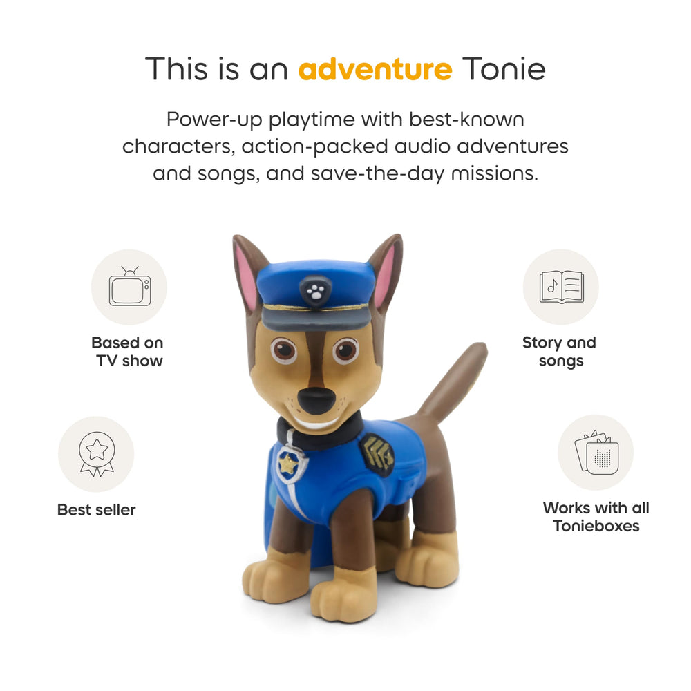 Tonies Paw Patrol set shows two stories totaling 53 minutes.