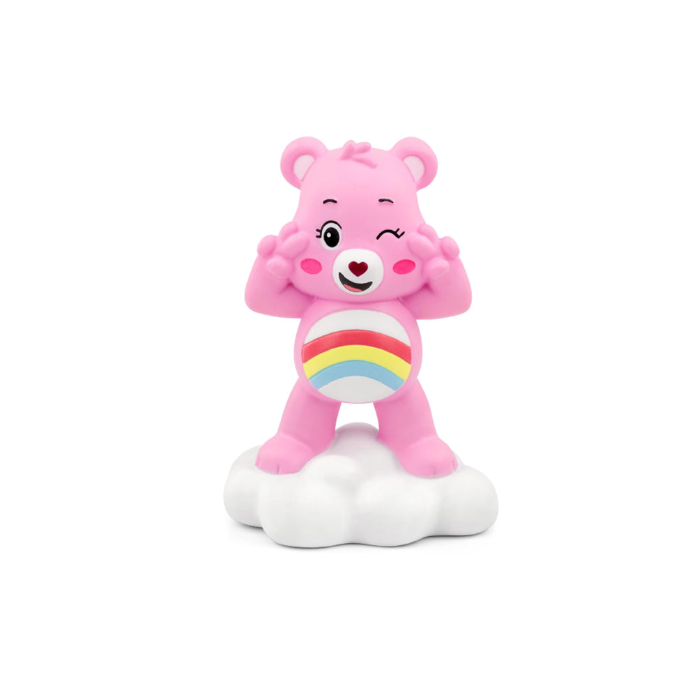 Tonies Cheer Bear on the Toniebox setup for easy listening.
