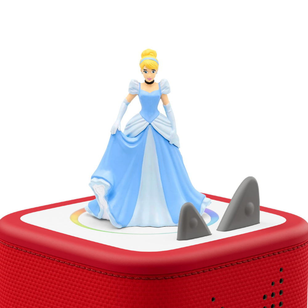 Tonies Cinderella on Toniebox demonstrates easy, quick-access listening for kids' playtime.