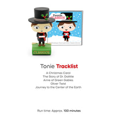 Classics artwork on Tonies packaging appeals to young readers.