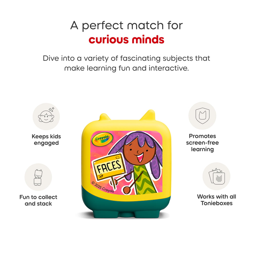 Tonies Crayola Art Adventures Sounds: learn motion lines while listening and drawing along.