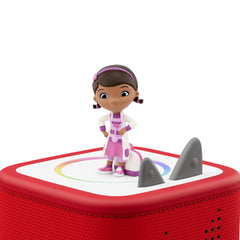 Doc McStuffins figure with Toniebox, inviting kids to listen to stories and sing along