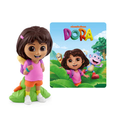 Tonies Dora toy figurine with backpack invites bilingual storytelling adventures.