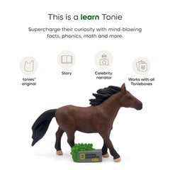 Tonies National Geographic Horse figure with explorer Mylo Fowler for curiosity.