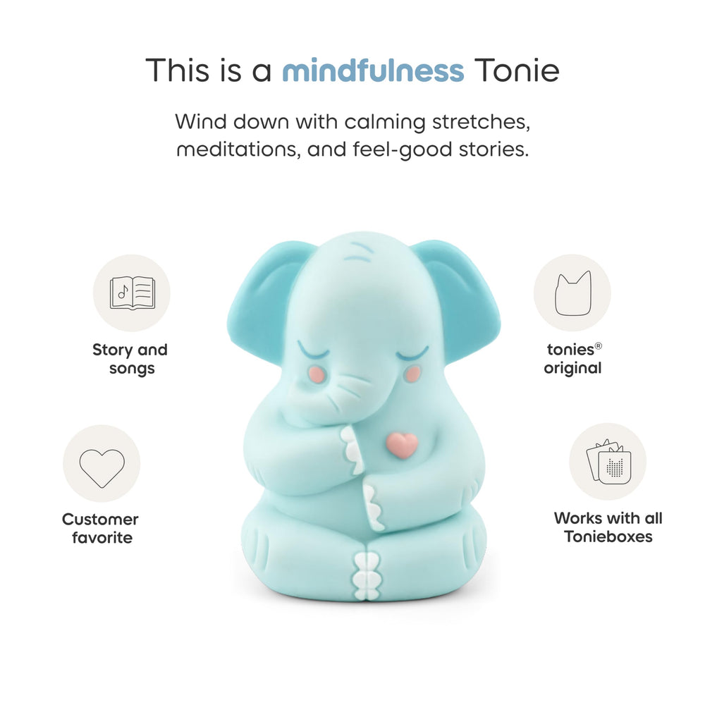 Tonies heart hug exercise encourages gentle self-compassion during mindful moments.