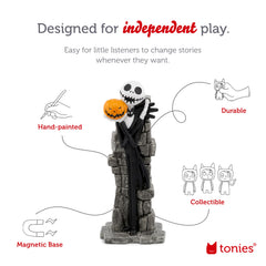 Tonies Jack Skellington content visual demonstrates storytelling and music for kids
