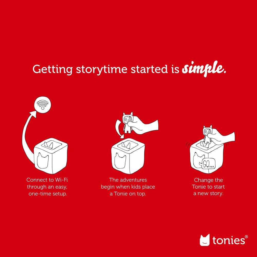 Tonies Jimmy Bear plush scene featuring a seashell adventure and gentle exploration.