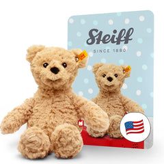 Tonies Jimmy Bear plush with story collection promotes imaginative play and listening.
