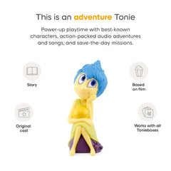 Tonies Joy Amy Poehler voice figurine detail emphasizes authentic audio.