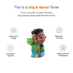 Children dancing and singing along with Tonies Cody.