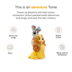 Tonies Lady and the Tramp storytelling audio invites kids to listen and imagine adventures.
