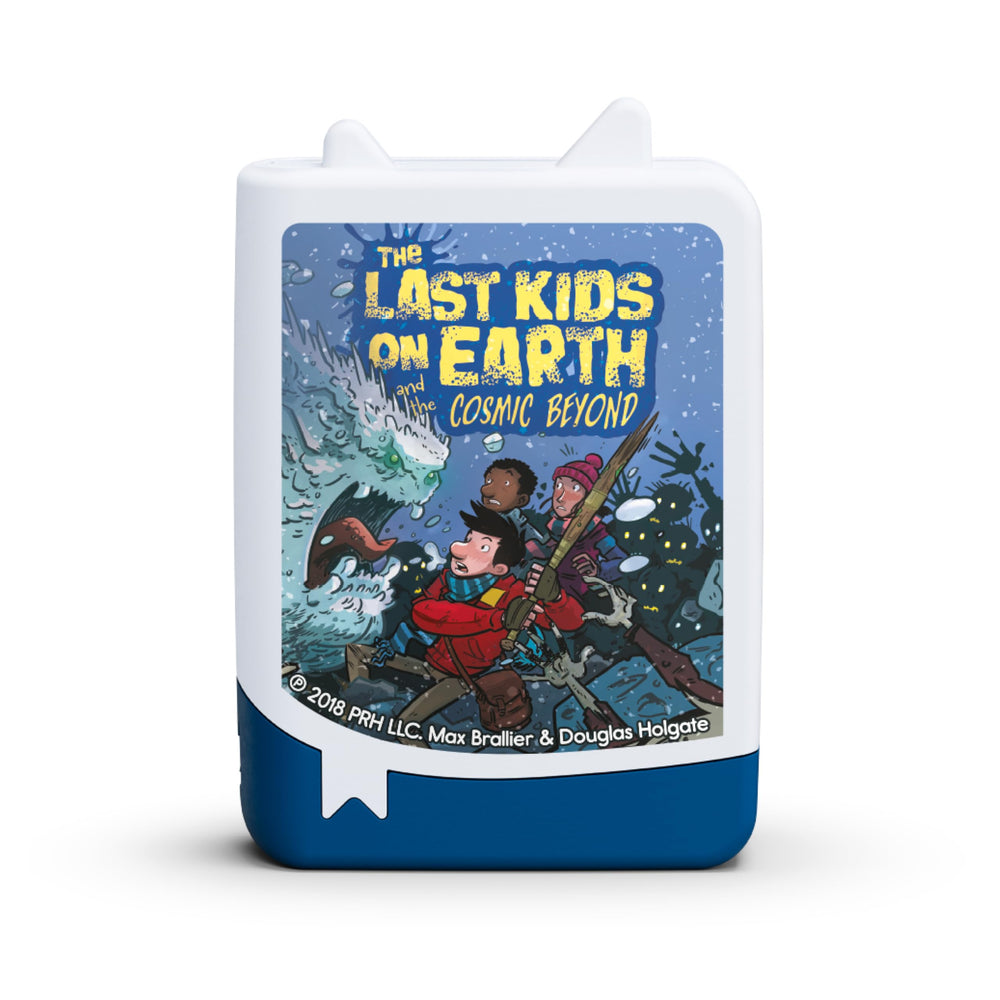 Tonies Last Kids on Earth Toniebox setup image shows easy screen-free listening.