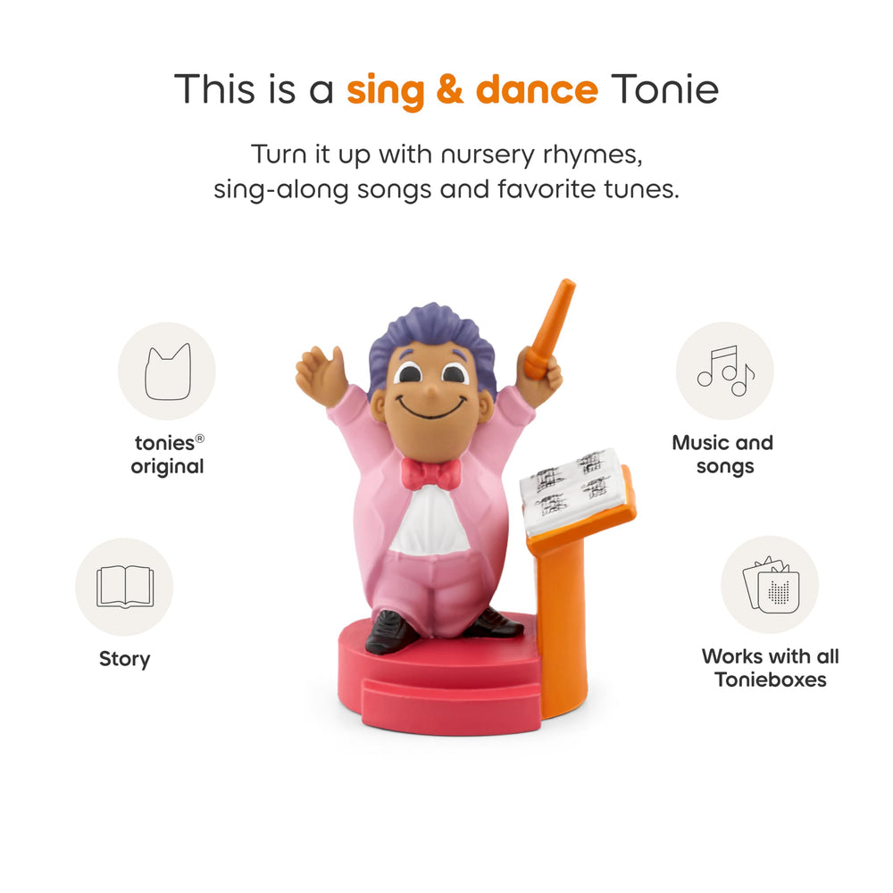 Tonies Maestro tracklist view highlights 17 songs and 18 stories for rich listening