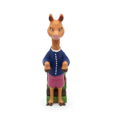 Child listening to seven stories on the Toniebox with Mama Llama.