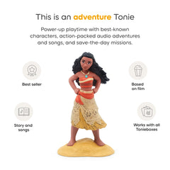 Tonies Moana audio content pack includes songs and a story.