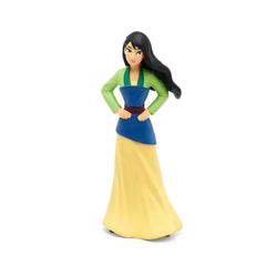 Tonies Mulan disguise-costume image shows her brave battlefield disguise