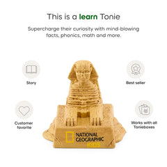 Tonies National Geographic Egypt Sphinxes image, invites exploration of ancient statues.