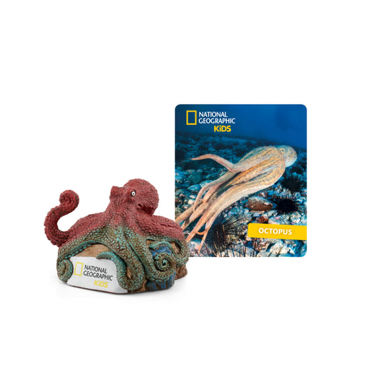 Tonies National Geographic octopus figurine for immersive storytelling on the Toniebox.