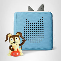 Evening bedtime scene with Playtime Puppy Toniebox for storytime