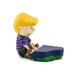 Tonies Peanuts Charlie Brown on a Toniebox ready for bedtime listening.