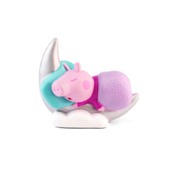 Tonies Peppa's Bedtime Stories on Toniebox demonstrates easy playback during quiet evenings.