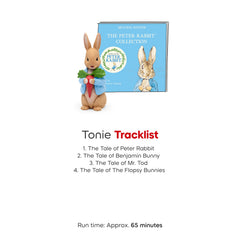 Tonies Peter Rabbit packaging features Beatrix Potter stories in original language