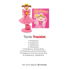 Tonies Pinkalicious Goldilicious unicorn image supports friendship themes.