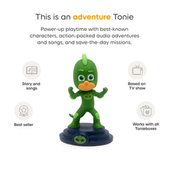 Tonies PJ Masks theme song with Gekko for sing-alongs.