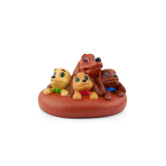 Tonies Pretzel Puppies packaging showing contents and setup tips for easy play.