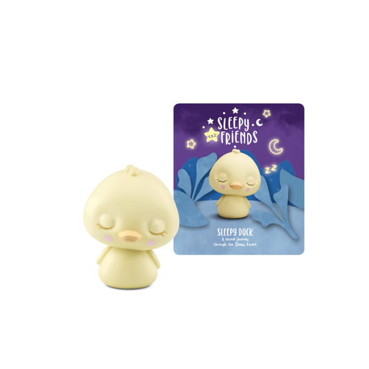 Tonies Sleepy Duck forest sounds create a calming bedtime atmosphere.