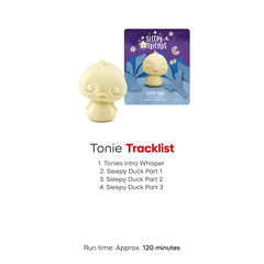 Sleepy Duck toy character supports interactive, imaginative play with the audio journey.