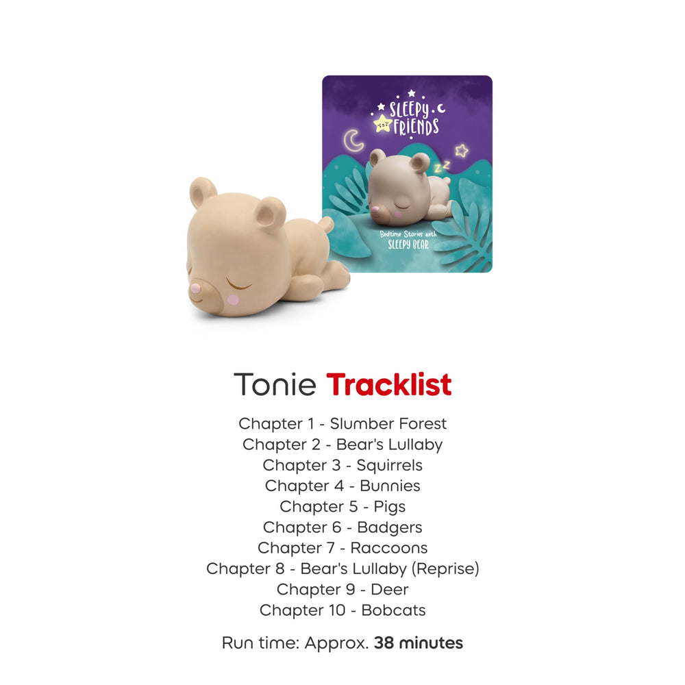 Tonies Sleepy Bear on Toniebox—playtime wind-down with stories.
