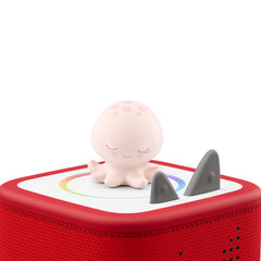 Sleepy Octopus on Toniebox ready to start a calming audio session