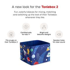 Tonies Space Sleeve easy slip-on for quick customization.