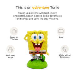 Tonies SpongeBob Squarepants Toniebox ready image demonstrates easy setup.