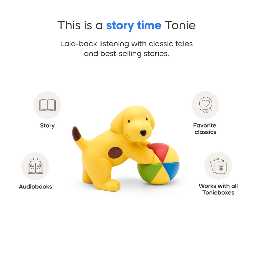Tonies Spot tidies up moment playful way to explore organization.