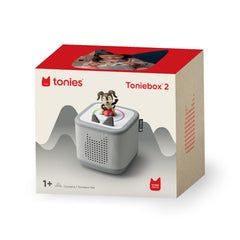 Starter Set contents include Moon Gray Toniebox 2 and Playtime Puppy.