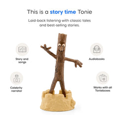 Tonies Stick Man near fire scene builds tension with safe listening.