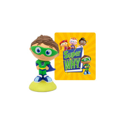 Tonies Super Why! puppy adoption scene supports early reading exploration.